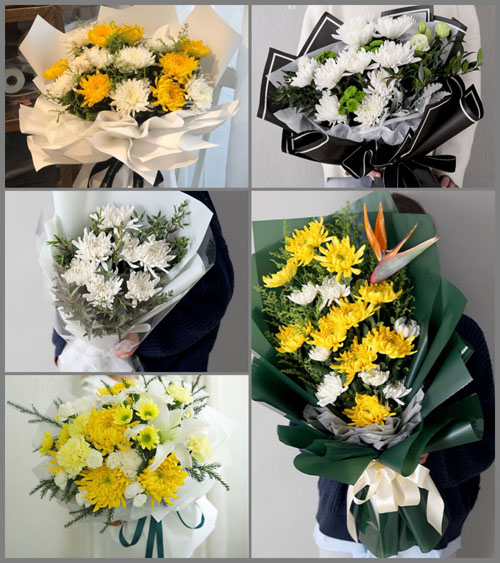 浙江省丽水遂昌县金竹镇白事花束代送